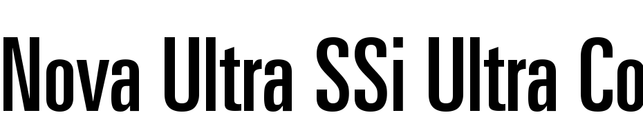 Nova Ultra SSi Ultra Condensed cкачати шрифт безкоштовно